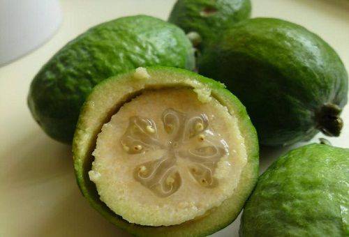 ผลไม้ feijoa สุก