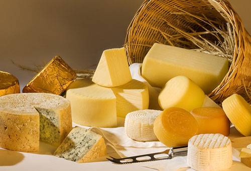 Erinevat tüüpi juustu