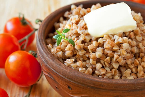 Loose buckwheat porridge