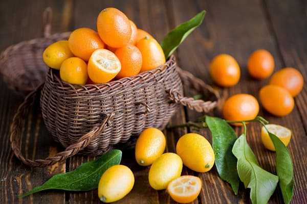 Košarica s kumquatom