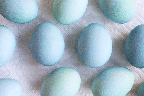 Huevos de Pascua azules