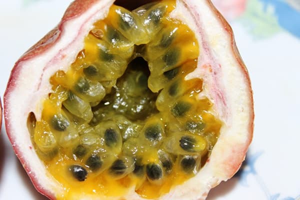 Half a passion fruit