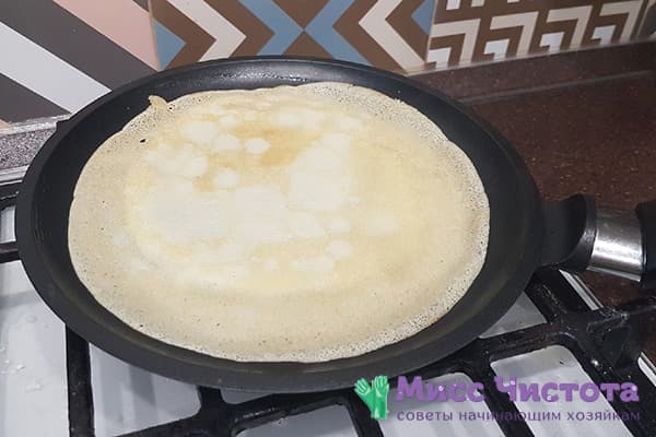 Panqueque de arroz listo