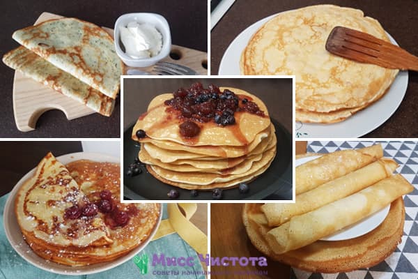 5 types of pancakes for Maslenitsa