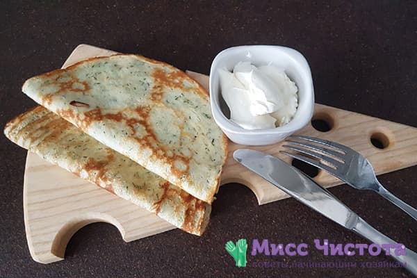 Crêpes au fromage au kéfir