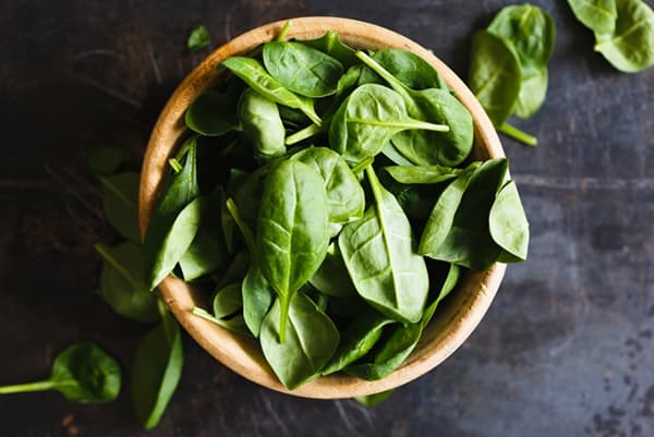 Spinach leaves