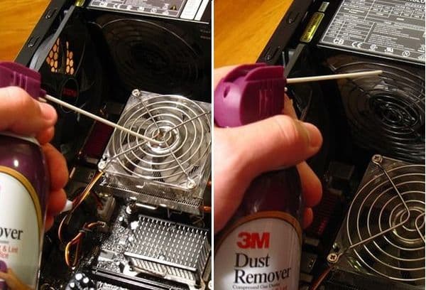 Limpiar el refrigerador de la computadora