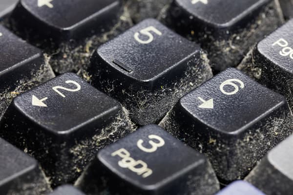 Dusty keyboard