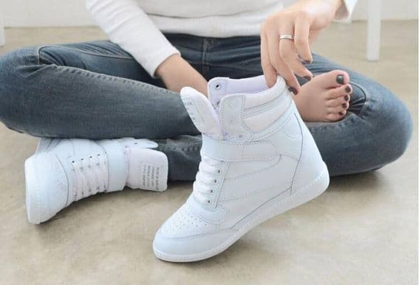 zapatos blancos para mujer