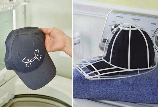 Gorra de béisbol lavable a máquina.