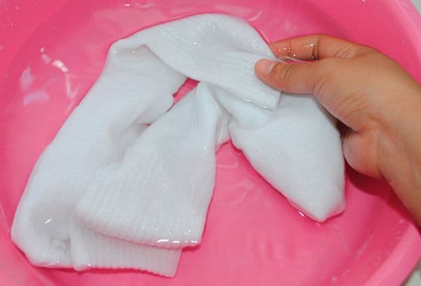 calcetines para lavarse las manos