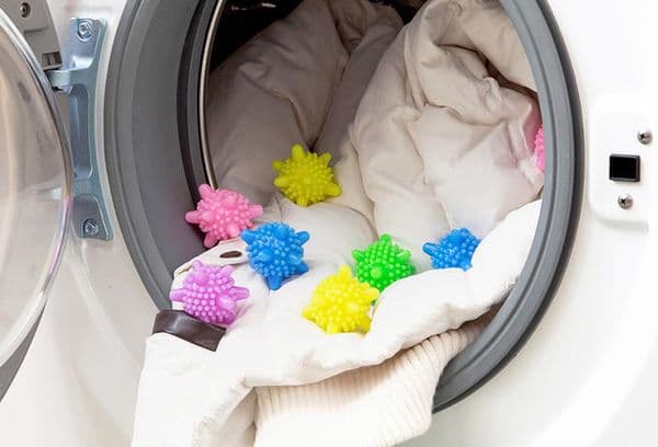 Bolas de lavandería de colores.