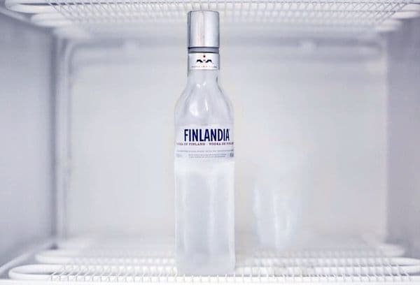 vodka en el congelador