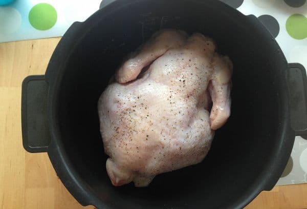 Pollo en olla de cocción lenta
