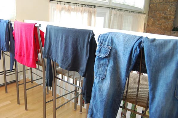 Kodus riiete kuivatamine