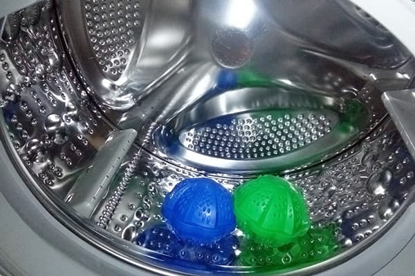 Esferas de turmalina en la lavadora