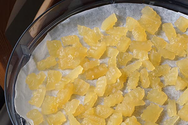 Drying candied melon