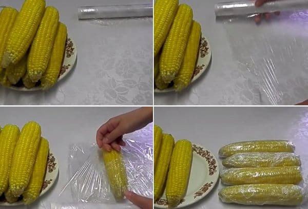 Congelar maíz entero