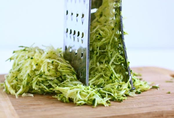 Grated cucumber