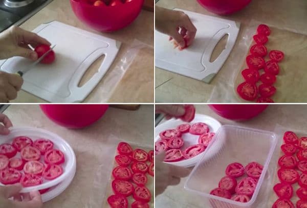 Congelar tomates en aros