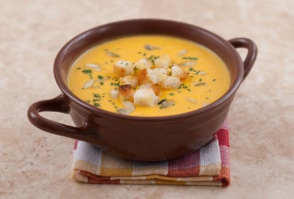 Zuppa di zucca congelata