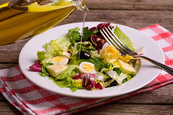 Molho para salada com azeite