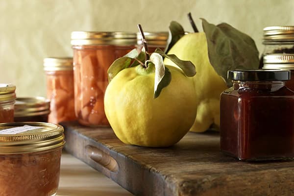 Φρούτα κυδώνι και μαρμελάδα κυδώνι