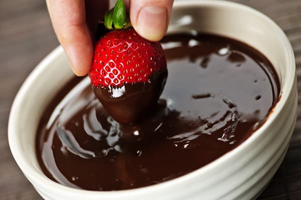 chocolate para fondue