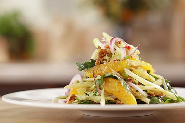 Ensalada de rúcula y naranjas