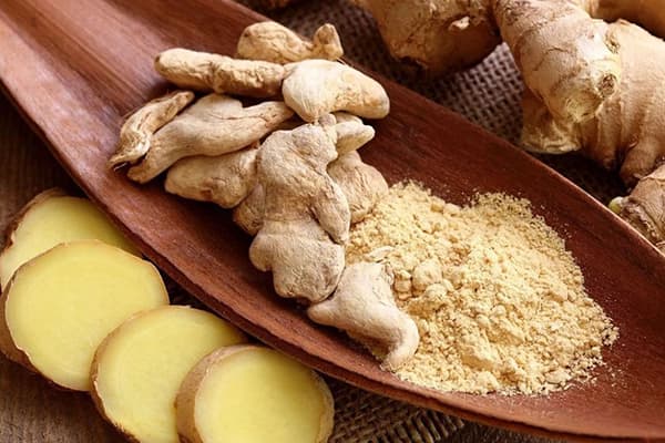 Fresh and dried ginger