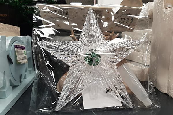 Christmas tree star from Fix Price