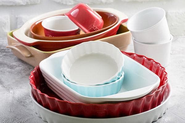 Platos de cerámica para hornear