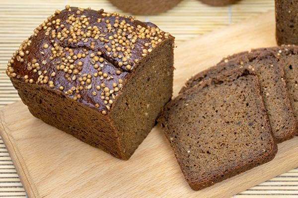 Rye bread with coriander