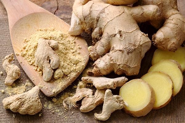 Fresh and dried ginger