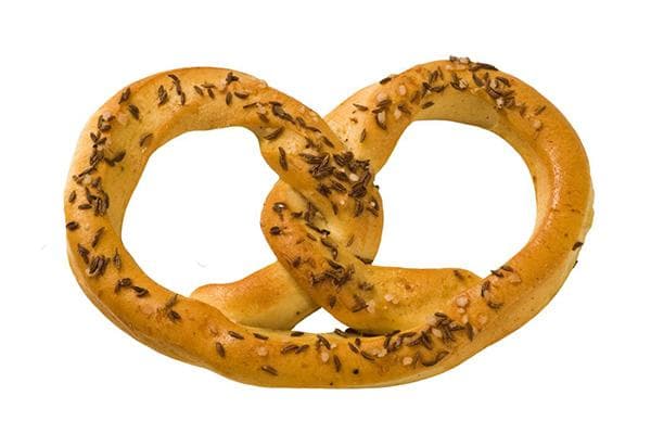 Pretzel na may kumin