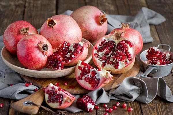 Ripe pomegranates