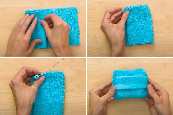 Tutorial sobre cómo hacer una toallita con una toalla - parte 2