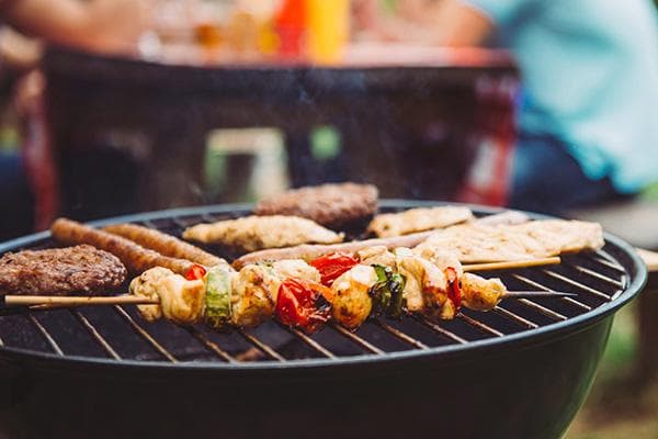 Carne e verdure alla griglia