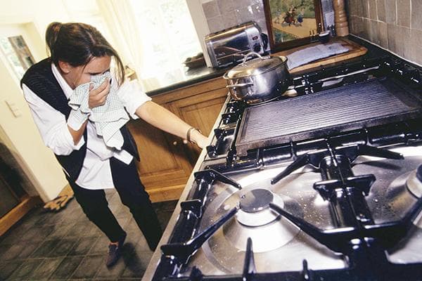 Odeur de gaz dans l'appartement