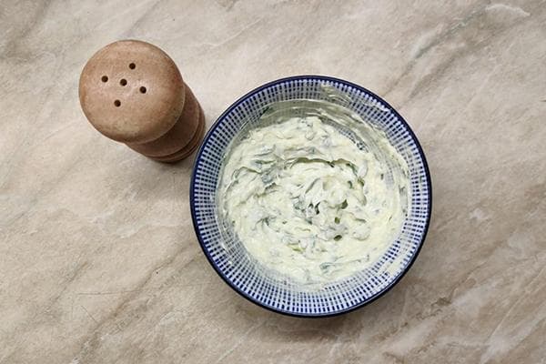 Garlic butter with herbs