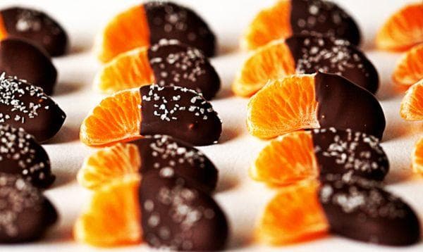 Mandarinas en chocolate