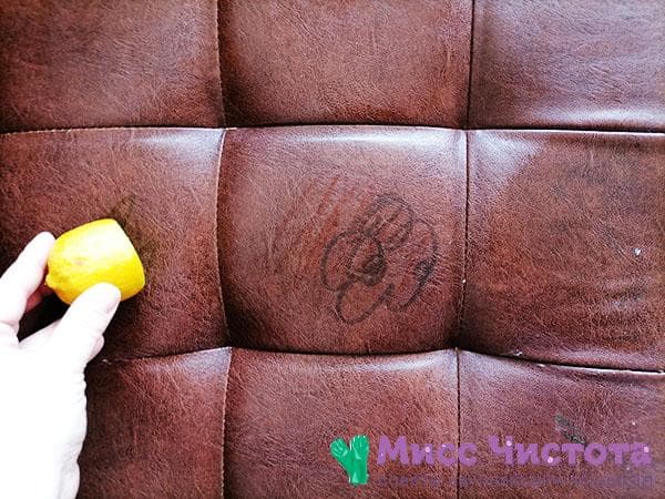 limpia el marcador del sofá