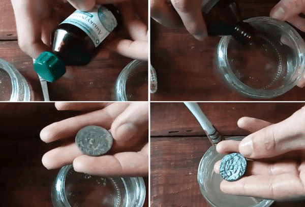 Müntide puhastamine ammoniaagist
