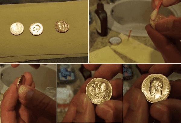 Kuldmüntide puhastamine