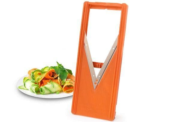 Cortador de verduras con cuchilla en V