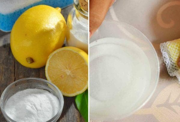 Mixture of salt and lemon juice