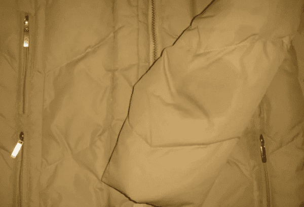 Mancha en una chaqueta de Bolonia