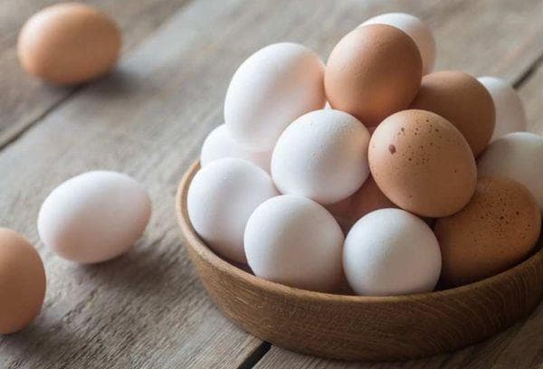 huevos de gallina frescos