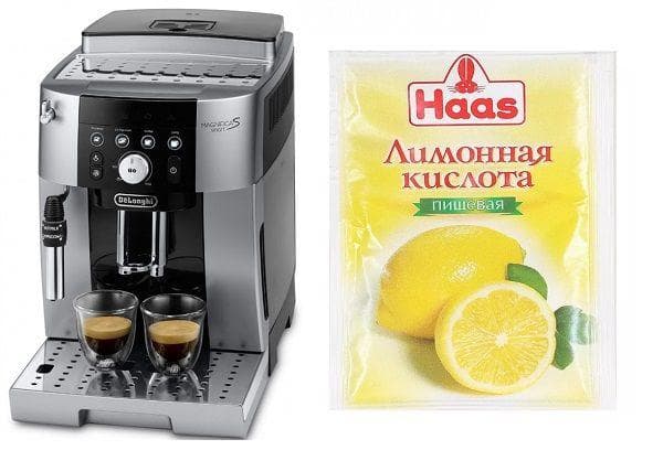 Kafijas automāts un citronskābe