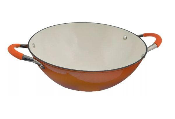 Teflon cauldron na may enamel coating